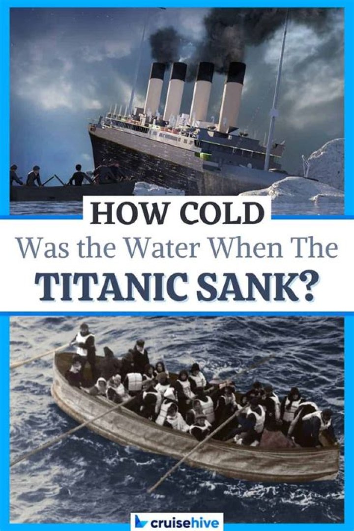 How cold was the water when Titanic sunk?