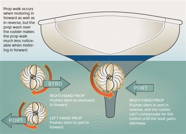 How deep should the prop be in the water?