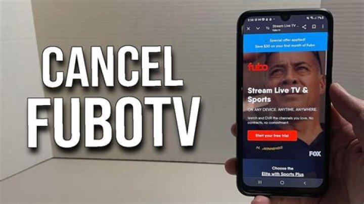 How do I cancel my fuboTV account without calling?