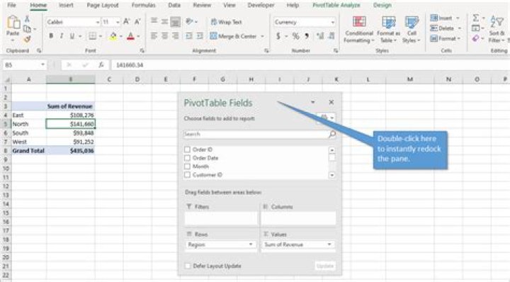 How do I change a PivotTable field?