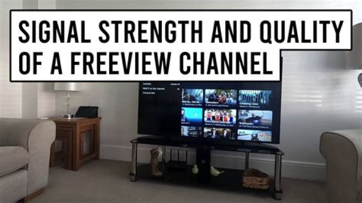 How do I check the TV signal strength in my area?