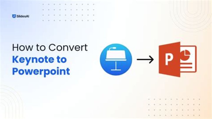 How do I convert Keynote to PowerPoint without changing?