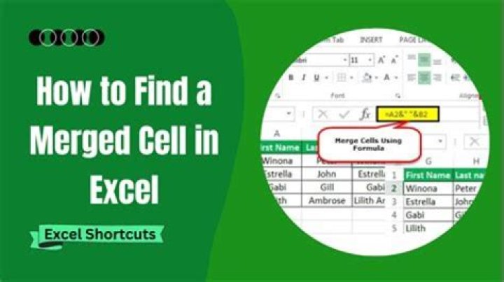 How do I find a merged cell in sheets?