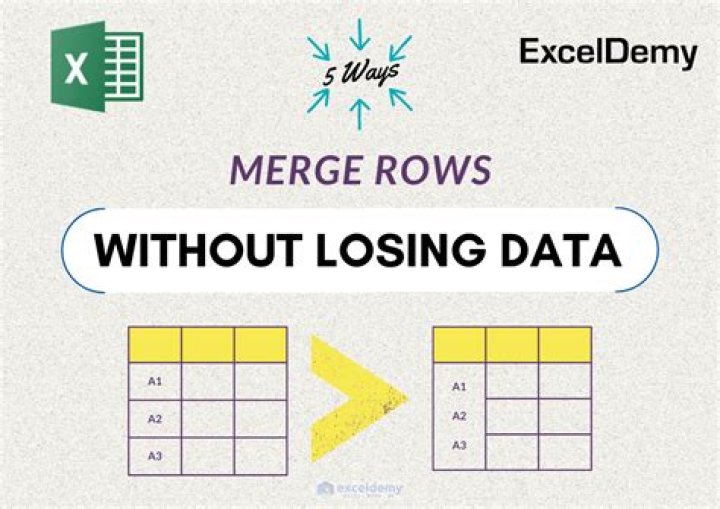 How do I merge rows without losing data?