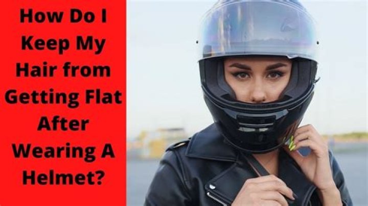 How do I protect my hair while riding a motorcycle?