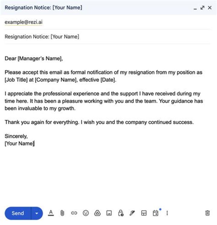 How do I resign without notice?