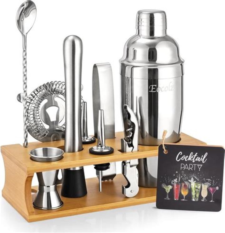 How do you clean a stainless steel cocktail shaker?
