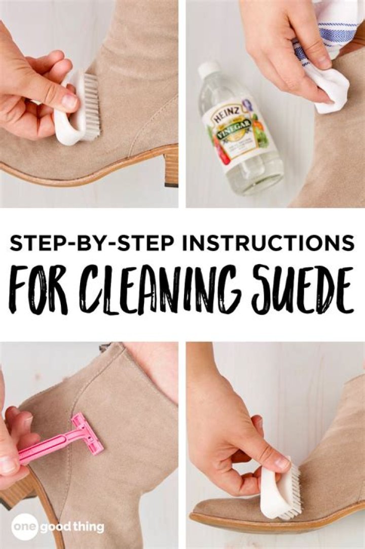 How do you clean alcohol off of suede boots?