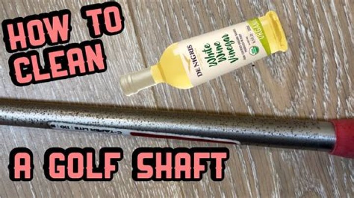 How do you clean steel golf shafts?