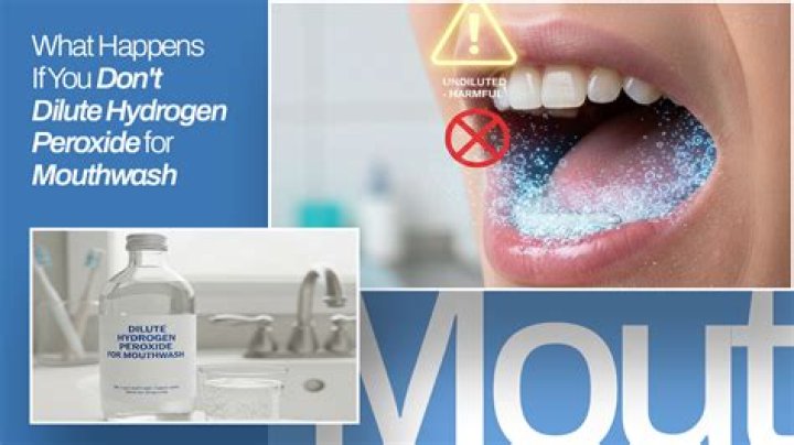 How do you dilute peroxide for mouthwash?