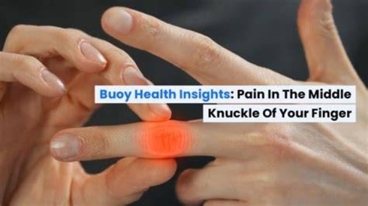How do you fix a sore middle finger?