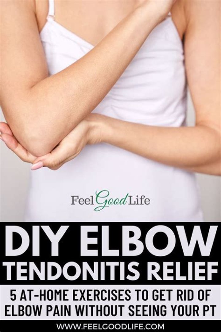 How do you fix tendonitis in the elbow?