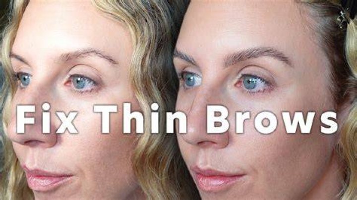 How do you fix thin eyebrows?
