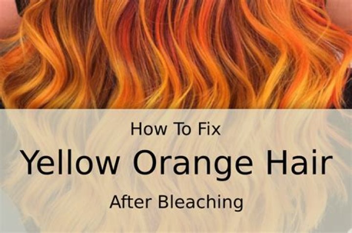 How do you fix yellow orange hair after bleaching?