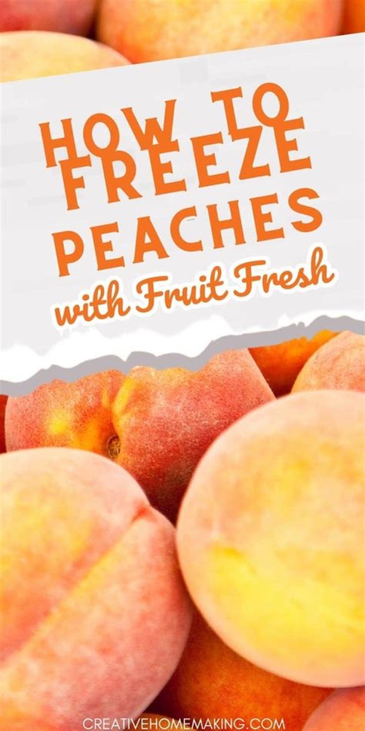 How do you freeze peaches to make jam later?