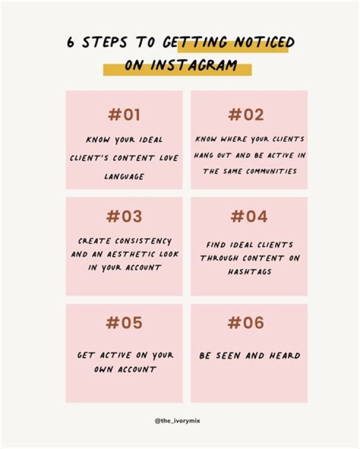 How do you get noticed on Instagram?