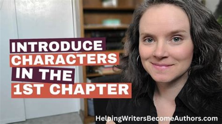 How do you introduce a character?