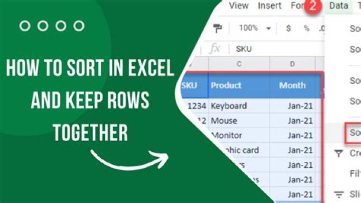 How do you keep rows together in sheets?