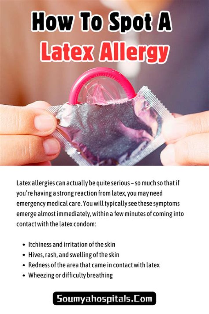 How do you know if you allergic to latex condoms?
