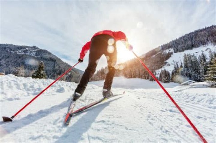 How do you lean forward when skiing?