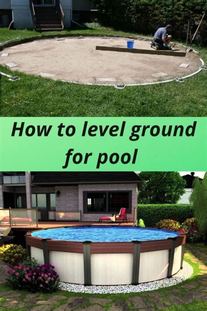 How do you level a yard for a pool?