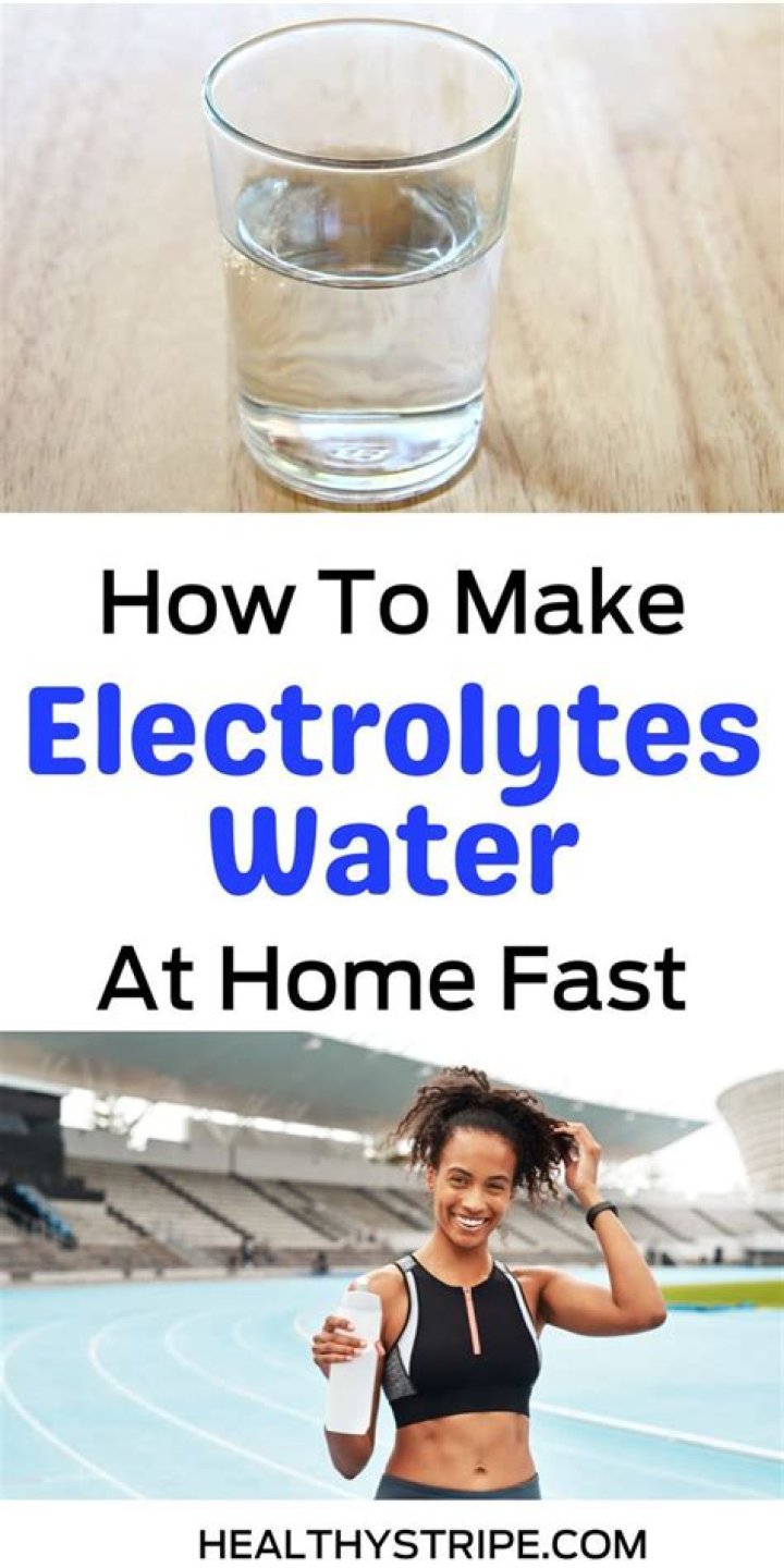 How do you make electrolyte water for pets?