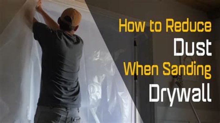 How do you prevent drywall dust when sanding?