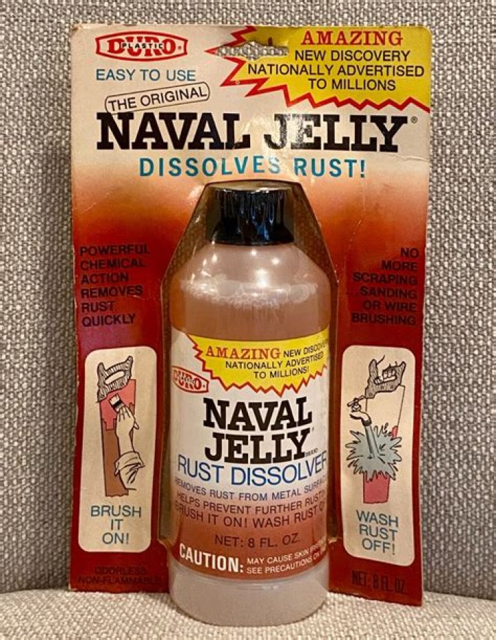 How do you remove dried Naval Jelly?