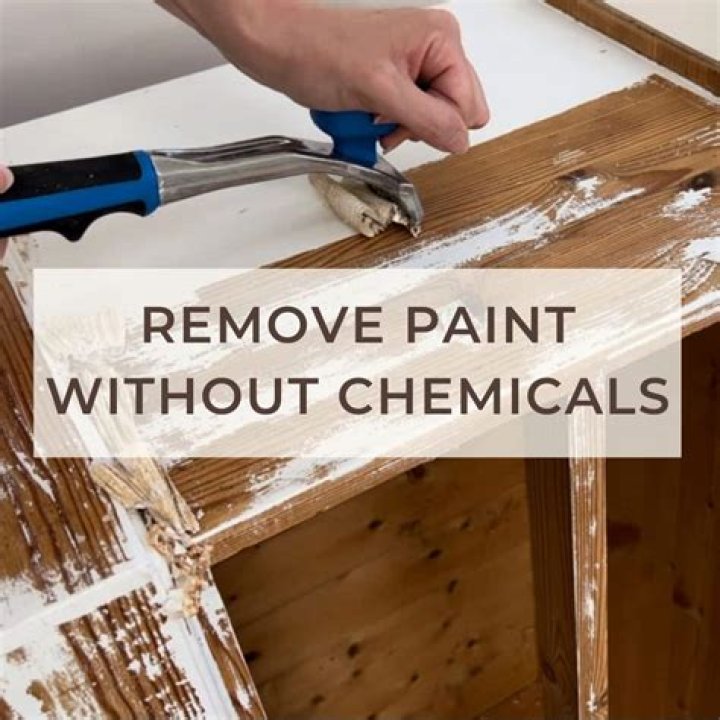 How do you remove dried paint from a wall?