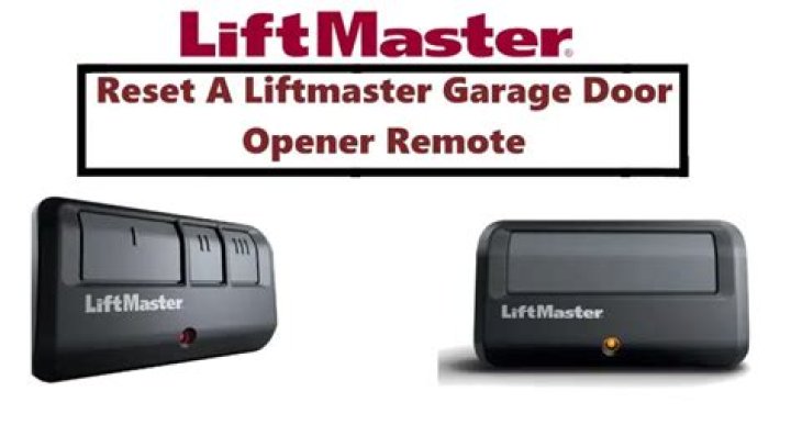 How do you reset a LiftMaster remote?