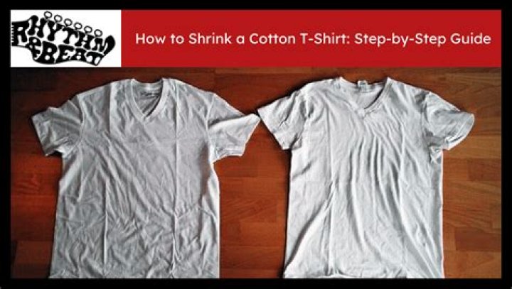How do you shrink a shirt without washing it?