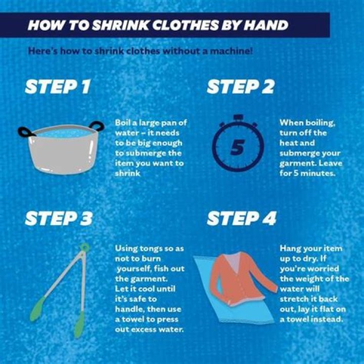 How do you shrink clothes by boiling them?