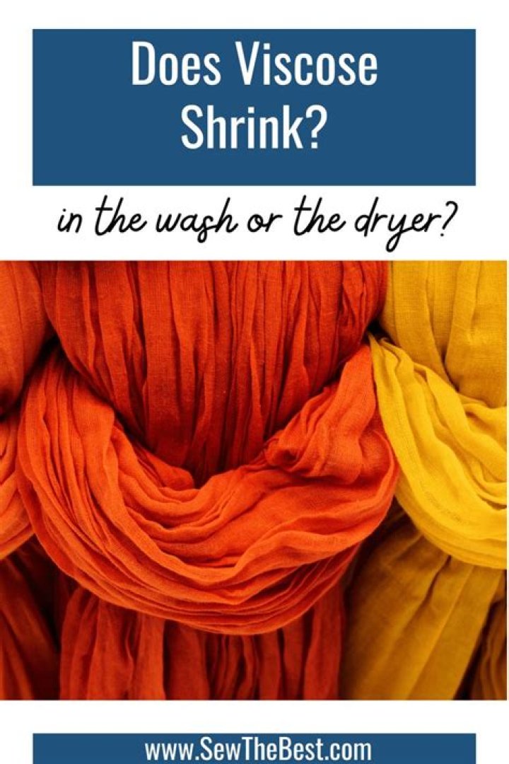How do you shrink viscose clothes?