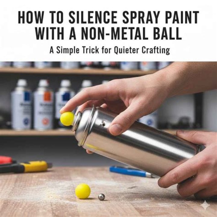 How do you spray paint a ball?