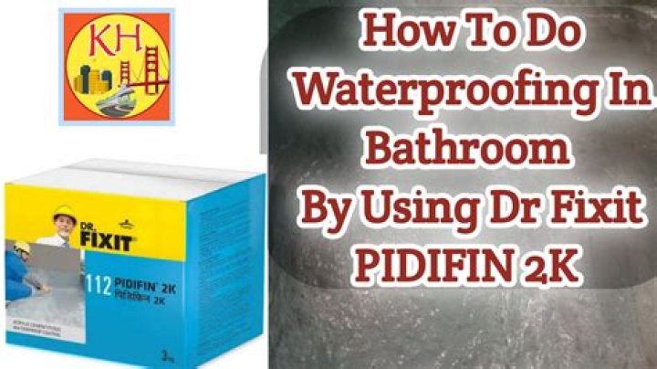 How do you use Dr Fixit waterproofing in a bathroom?
