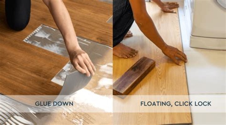 How does floating vinyl flooring stay in place?
