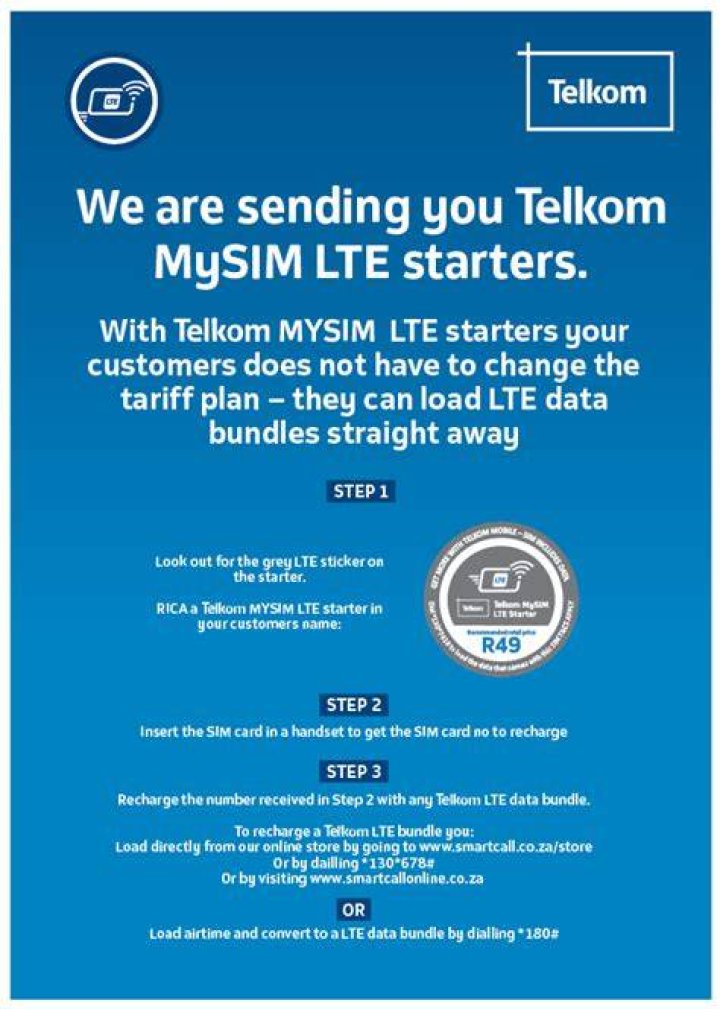 How does LTE Telkom data work?