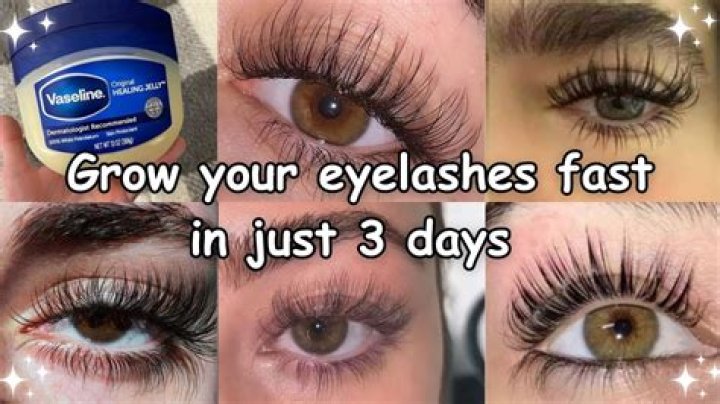 How fast does Vaseline make eyelashes grow?