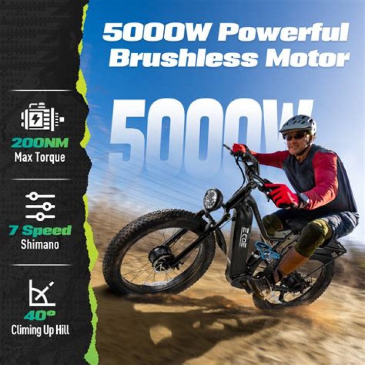How fast is a 5000w hub motor?