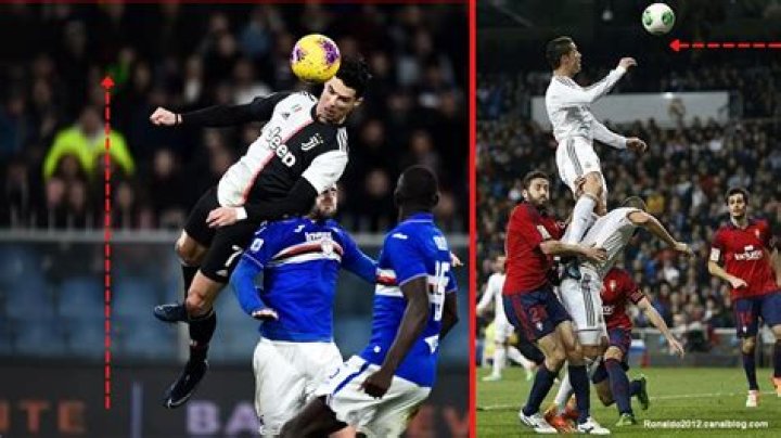How high can Ronaldo jump inches?