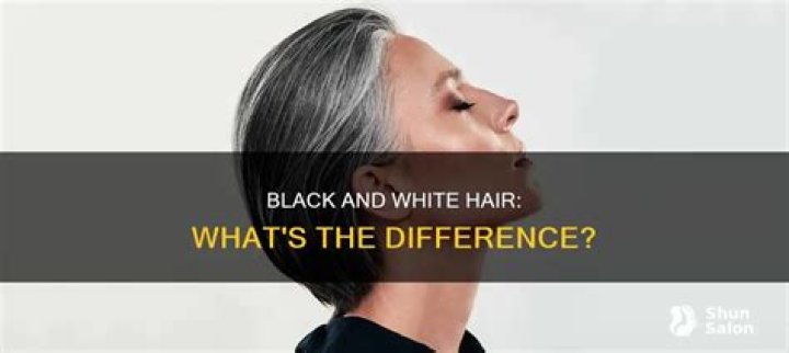 How is black hair different from white hair?