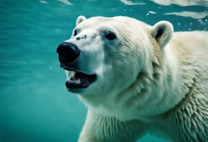 How long does a polar bear hold its breath underwater?
