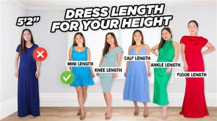 How long should my dress be for my height?