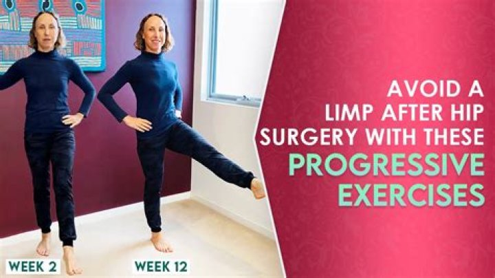 How long will I limp after hip surgery?