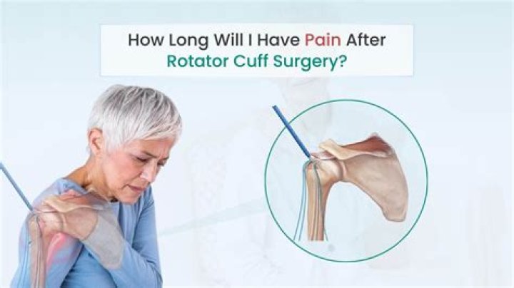 How long will I need pain medication after rotator cuff surgery?