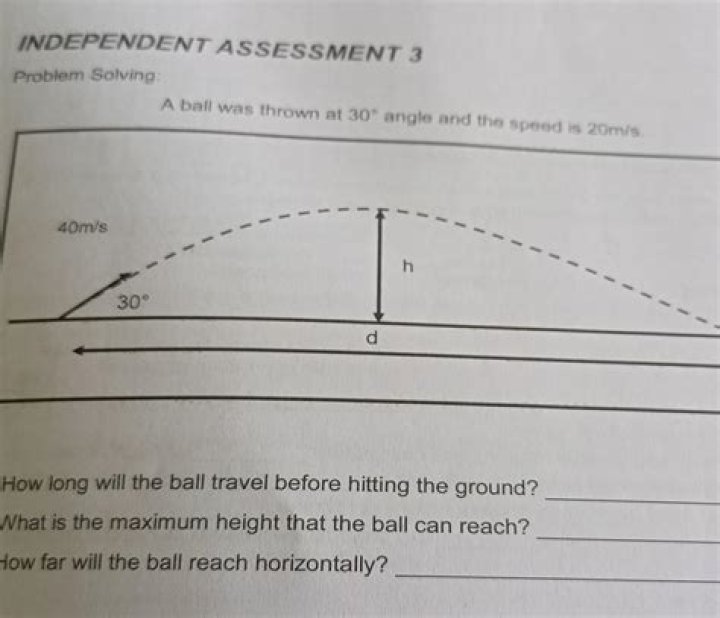 How long will the ball travel before hitting the ground?