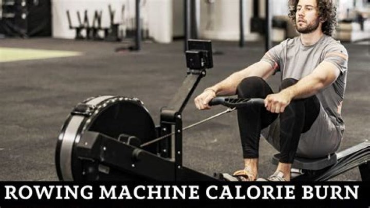 How many calories burned 20 minutes rowing?