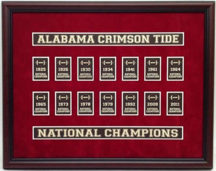 How many championships did Alabama win?