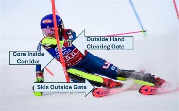 How many gates are in the giant slalom?