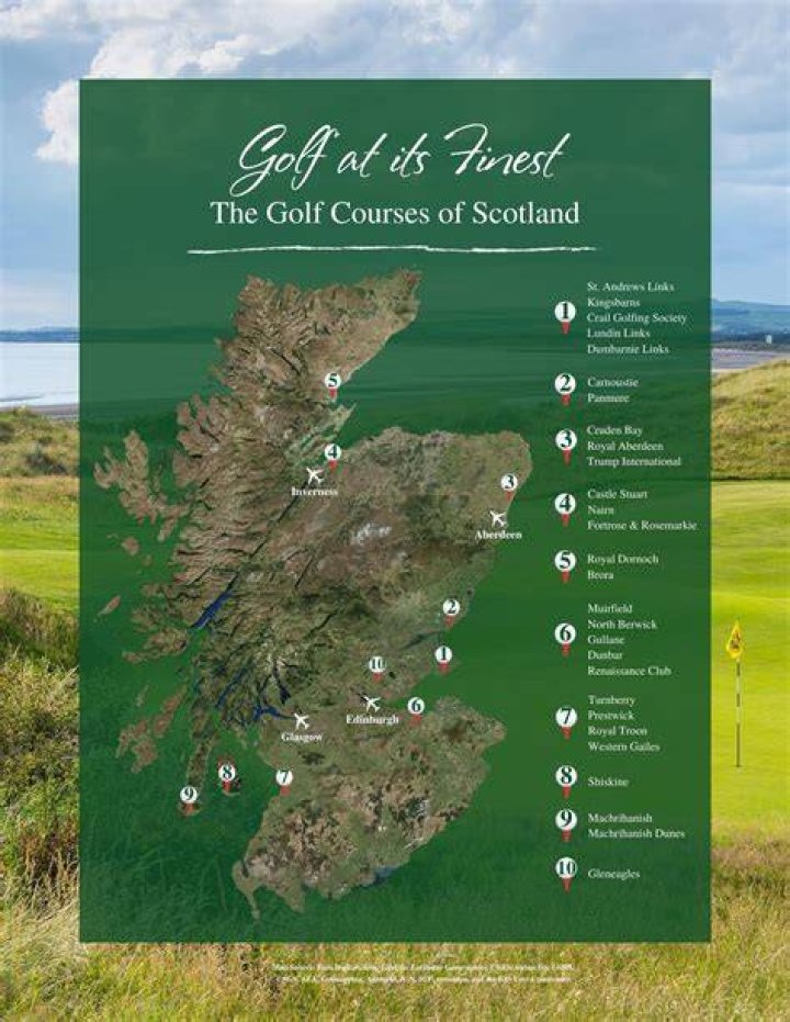 How many golf courses does St Andrews Scotland have?